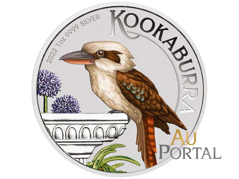 Stříbrná mince 1 Oz Australian Kookaburra (Ledňáček) 2022 Color (World