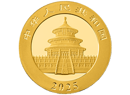 Zlatá mince 100 Yuan China Panda 8g 2025