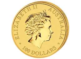 Investiční zlato - zlatá mince 100 AUD Australian Kangaroo (Klokan rudý) 1 Oz 2012