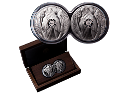 Exkluzivní stříbrná mince Big Five - Double Elephant (Slon) 2x 1 Oz 2019 PROOF - (1.)