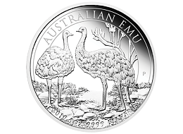 Stříbrná mince 1 Oz Australian Emu 2019 PROOF