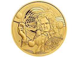 Exkluzivní zlatá mince Sir Isaac Newton 1 Oz 2022 (Icons of Inspiration) - (3.)