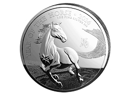 Lunární série - stříbrná mince 1 Oz Year of the Horse (Rok koně) 2014 (Royal Mint)
