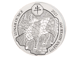  Stříbrná mince Rwanda Lunar Year of the Ox (Rok buvola) 1 Oz 2021