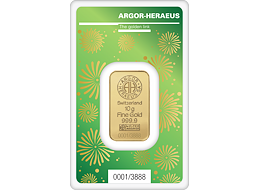 Investiční zlato - zlatý slitek 10g Argor Heraeus SA Year of the Tiger (Rok tygra) 2022 Limited Edition