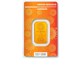 Investiční zlato - zlatý slitek 10g Argor Heraeus SA Year of the Ox (Rok buvola) 2021 Limited Edition