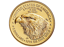 Zlatá mince 5 USD American Eagle 1/10 Oz 2021 New Design (Typ 2)