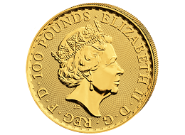 Investiční zlato - zlatá mince 100 Pounds Britannia 1 Oz 2017 (1987-2017) 30.výročí
