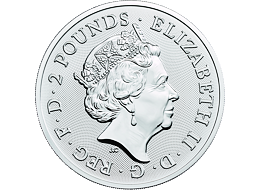 Lunární série -  stříbrná mince 2 Pounds Year of the Dog (Rok psa) 1 Oz 2018 (Royal Mint)