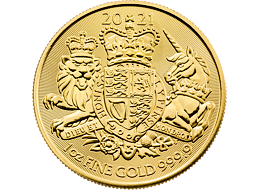 Zlatá mince 100 Pounds The Royal Arms (Královské erby) 1 Oz 2021