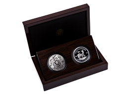 Exkluzivní stříbrné mince Big Five 2x 1 Oz Lion + Krugerrand (Privy Lev) 2019 PROOF - (2.)