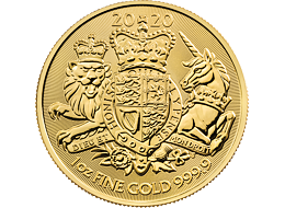 Zlatá mince 100 Pounds The Royal Arms (Královské erby) 1 Oz 2020