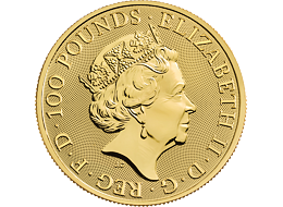 Zlatá mince 100 Pounds The Royal Arms (Královské erby) 1 Oz 2021