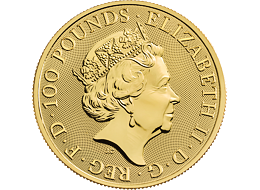 Zlatá mince 100 Pounds The Royal Arms (Královské erby) 1 Oz 2020