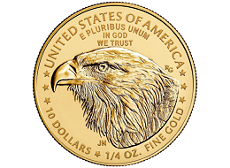 Zlatá mince 10 USD American Eagle 1/4 Oz 2022