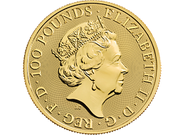 Zlatá mince 100 Pounds The Royal Arms (Královské erby) 1 Oz 2022