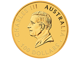 Zlatá mince 100 AUD Australian Kangaroo (Klokan rudý) 1 Oz 2025