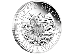Stříbrná mince 1 Oz Australian Swan (Labuť černá) 2025 PROOF (Perth ANDA Show)