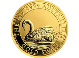 Zlatá mince 1 Oz Australian Swan (Labuť černá) 2017