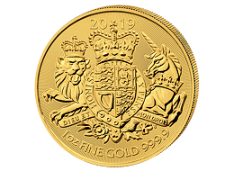 Zlatá mince 100 Pounds The Royal Arms 1 Oz 2019