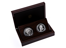 Exkluzivní stříbrné mince Big Five 2x 1 Oz Elephant + Krugerrand (Privy Slon) 2019 PROOF - (1.)
