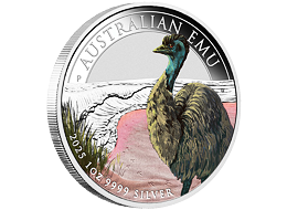 Stříbrná mince 1 Oz Australian Emu 2025 Color