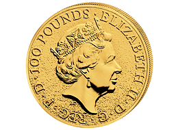 Zlatá mince 100 Pounds The Queen's Beasts The Lion of England 1 Oz 2016