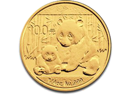 Investiční zlato - zlatá mince 100 Yuan China Panda 1/4 Oz 2012
