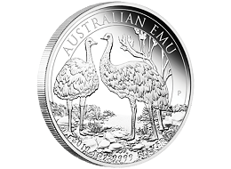 Stříbrná mince 1 Oz Australian Emu 2019 PROOF