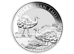 Stříbrná mince 1 Oz Australian Emu 2020