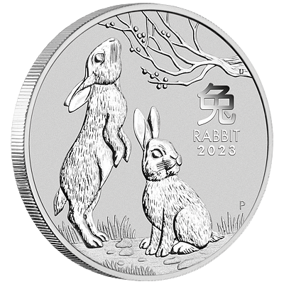 Lunární série III. - stříbrná mince Year of the Rabbit (Rok králíka) 5 Oz 2023