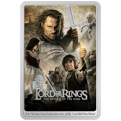 Stříbrná mince Lord of the Rings™ -  Return of ing™ (Pán prstenů - Návrat krále) 1 Oz 2022 PROOF - (3.)