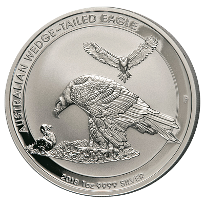 Stříbrná mince 1 Oz  Australian Wedge-Tailed Eagle (Orel klínoocasý) 2018