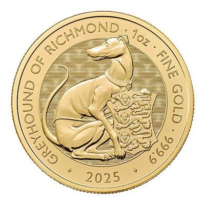 Zlatá mince Greyhound of Richmond 1 Oz 2025 (Tudor Beasts)