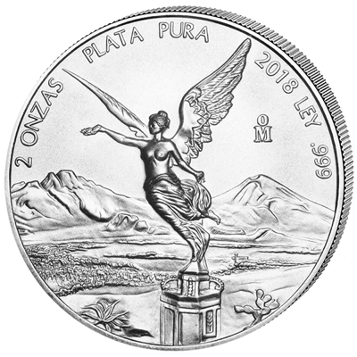 Stříbrná mince 2 Oz Libertad