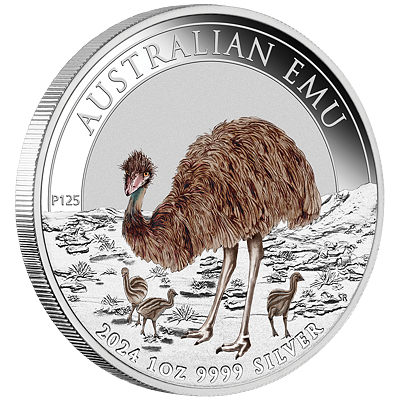 Stříbrná mince 1 Oz Australian Emu 2024 Color