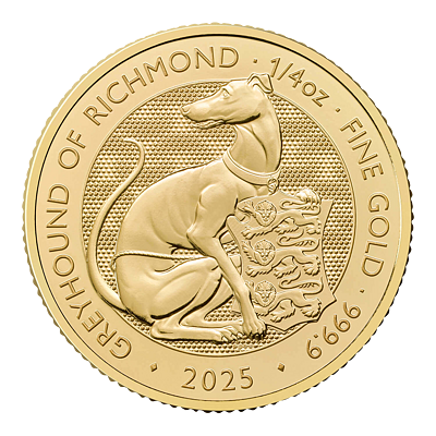 Zlatá mince Greyhound of Richmond 1/4 Oz 2025 (Tudor Beasts)