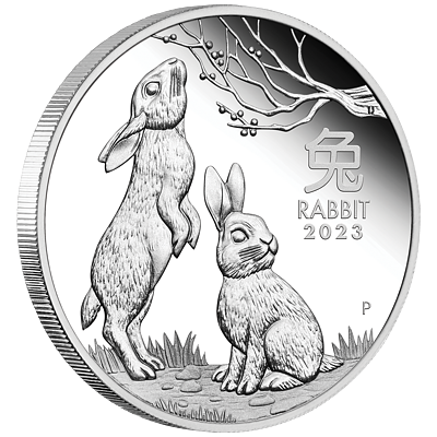 Lunární série III. - stříbrná mince Year of the Rabbit (Rok králíka) 1 Oz 2023  PROOF