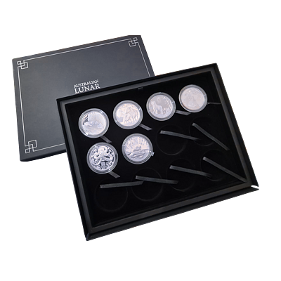 Exkluzivní sada Lunar III 12 Year Collection 2 Oz PROOF SET 6 x 2 Oz (2020 - 2031)