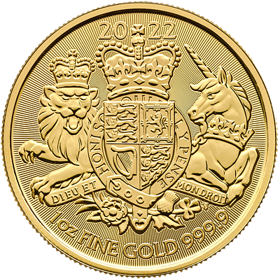 Zlatá mince 100 Pounds The Royal Arms (Královské erby) 1 Oz 2022
