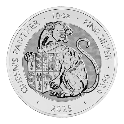 Stříbrná mince 10 Oz Tudor Queen´s Panther 2025 (Tudor Beasts)