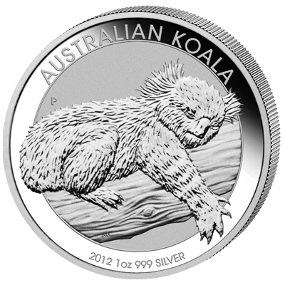 Stříbrná mince 1 Oz Australian Koala 2012
