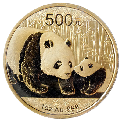 Zlatá mince 500 Yuan China Panda 1 Oz 2011