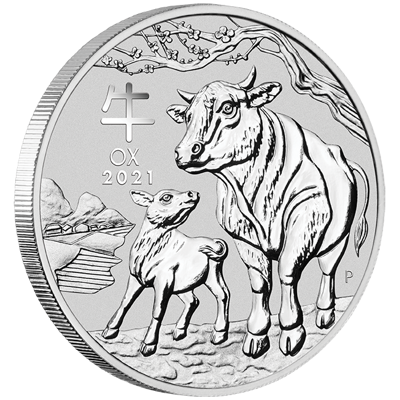 Lunární série III. - stříbrná mince Year of the Ox (Rok buvola)  1kg 2021