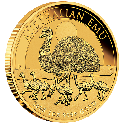 Zlatá mince 100 AUD Australian Emu 1oz 2025