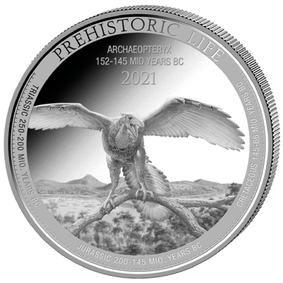 Stříbrná mince Archeopteryx 1 Oz 2021 - (5.)