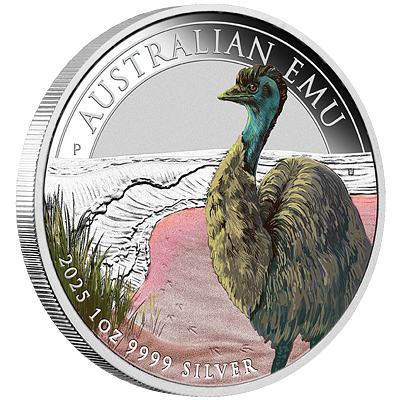 Stříbrná mince 1 Oz Australian Emu 2025 Color