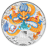 Lunární série III. - stříbrná mince Year of the Dragon (Rok draka) 5 Oz 2024 Color