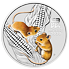 Lunární série III. - stříbrná mince Year of the Mouse (Rok krysy) 1/2 Oz 2020 Color