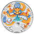 Lunární série III. - stříbrná mince Year of the Dragon (Rok draka) 1 Oz 2024 Color